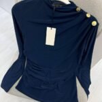 Ruched slim fit top