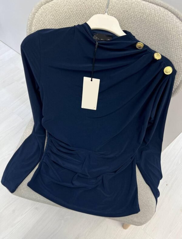 Ruched slim fit top