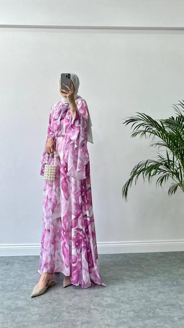 Pink & White Dress - Image 2
